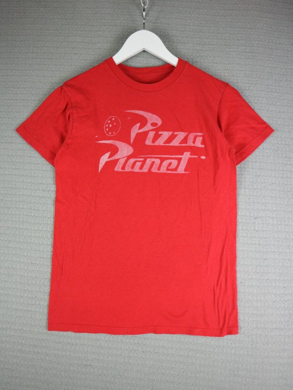 Toy Story Pizza Planet Disney Red Graphic Tee Mens Small Pixar